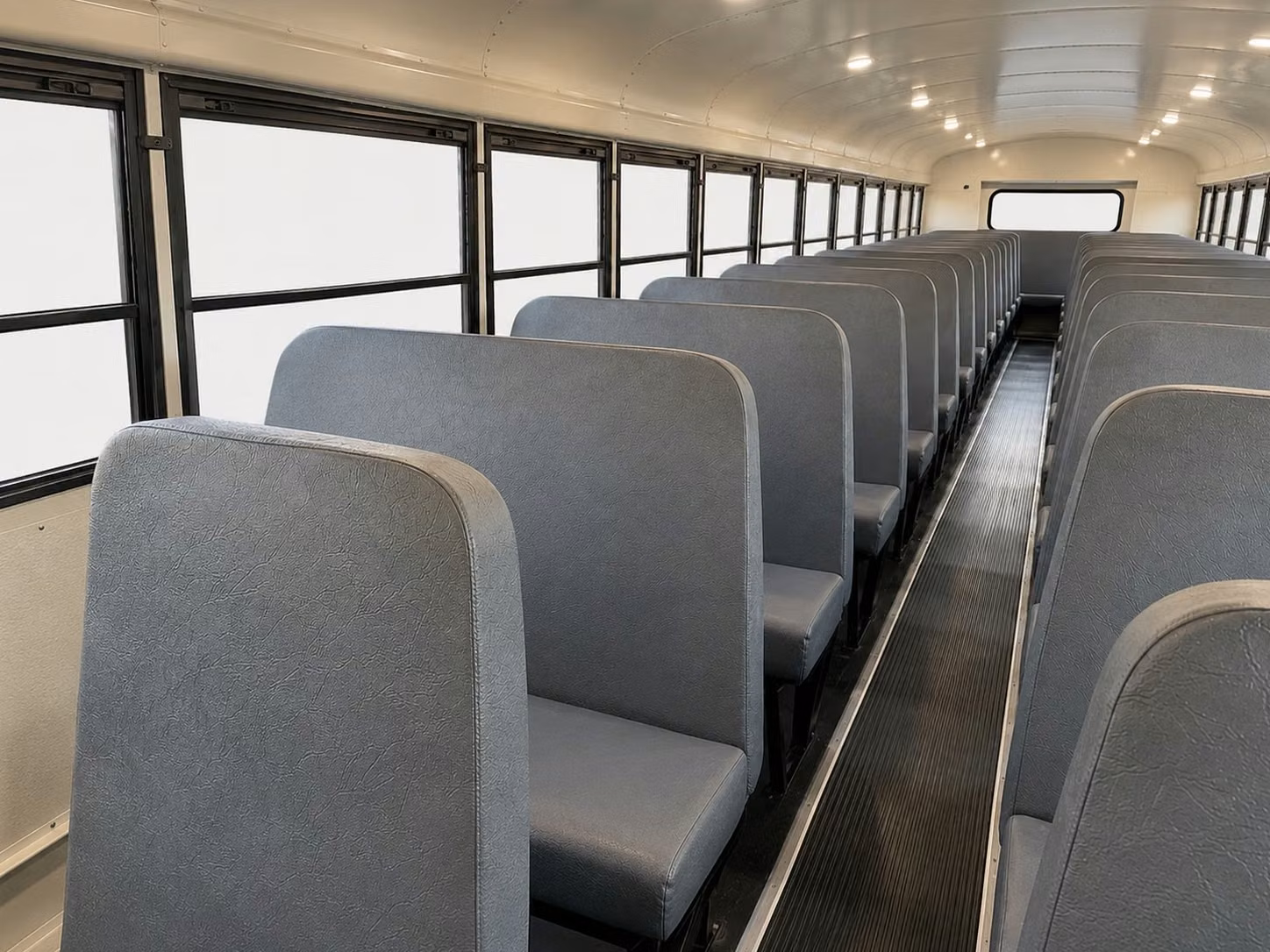 school bus inside