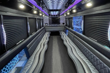 St Paul Party Bus Interior