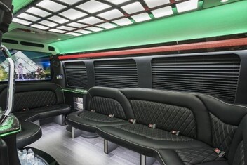 St Paul Sprinter Party Bus Interior